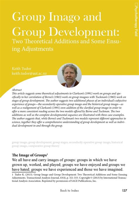 k tudor nel 2013|Group Imago and Group Development .